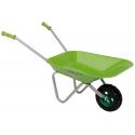 Kinderkruiwagen met metalen bak groen